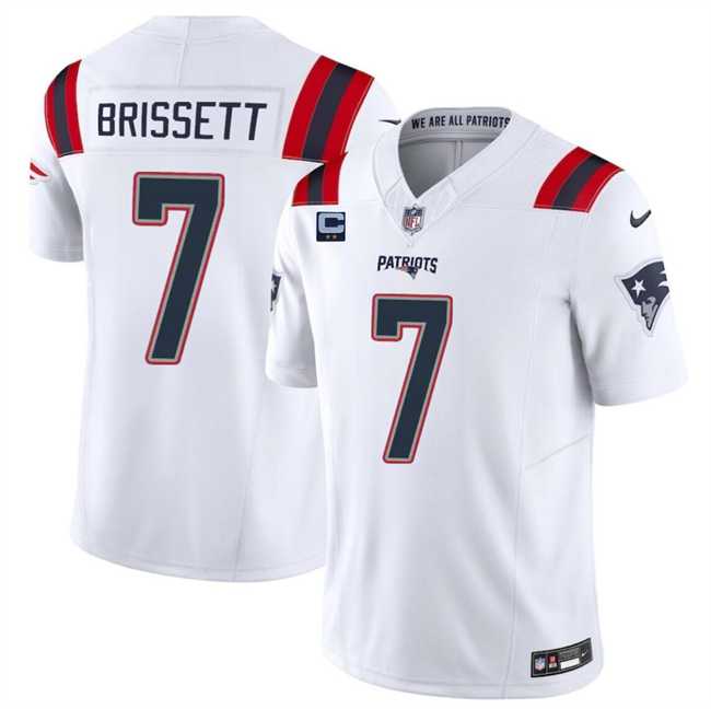 Men & Women & Youth New England Patriots #7 Jacoby Brissett White F.U.S.E. With 2-Star C Patch Vapor Limited Stitched Jersey,We sell and wholesale Men & Women & Youth New England Patriots #7 Jacoby Brissett White F.U.S.E. With 2-Star C Patch Vapor Limited Stitched Jersey on line form chian!